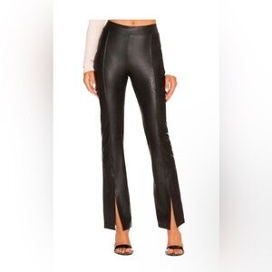 Commando Black Flare Pants with Front Slits